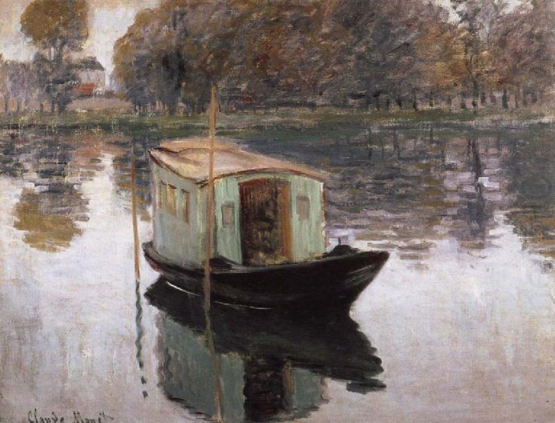 The Studio boat, Claude Monet